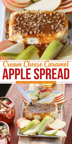 Looking for cream cheese and apple recipes? Have the best sweet treat to make at home with the BEST cream cheese caramel apple spread recipe! This creamy, soft delight pairs perfectly with fresh apples. Pin this Christmas dessert idea for later! Cream Cheese Snack Ideas, Simple Thanksgiving Desserts, Fall Recipes Appetizers, Savory Apple Recipes, Fall Appetizer, Best Apple Recipes, Bread Head, Apple Cream Cheese, Easy No Bake Cheesecake