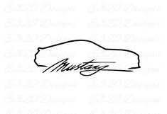 an autographed drawing of a car