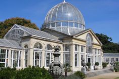 a large building with a glass dome on top