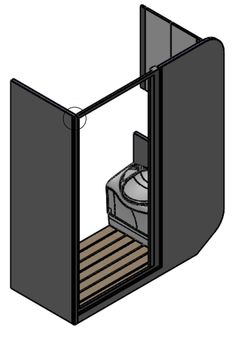 an open door showing the inside of a small room with a bed and mattress in it