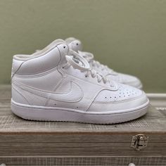 Practically Brand New Only Worn Once. White High Top Air Forces. Size 8.5 White High-top Nike Air Force 1, Dynamic White Nike High-top Sneakers, Nike Air Force 1 High-top Synthetic Sneakers, Nike White High-top Sneakers With Cushioned Footbed, Nike Dance, White Synthetic Mid-top Nike Air Force 1, Tennis Court Shoes, Nike Classic Cortez Leather, Nike Air Max 200