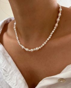 Beaded Pearl 14K Gold Filled Necklaces Layered Adjustable - Etsy Pearl Necklace Choker, Necklaces Choker, Natural Pearl Necklace, Vintage Necklaces, Pearl Necklaces, Pearl Choker Necklace, Handmade Jewelry Designs, Natural Pearl, Girly Jewelry