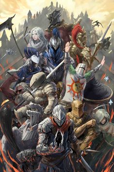 Dark Souls Characters, Dark Souls, Some People, Swords, Knights, Art