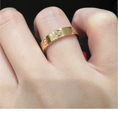 This Item Is Bought From Posh.. So Beautiful But Unfortunately Bit Bigger Than My Finger. Very Good Condition Cartier Love Ring Middle Finger, Cartier Love Ring Gold Middle Finger, Cartier Tiger Ring, Luxury Cartier 14k Gold Diamond Ring, Cartier Love Wedding Band, Jewelry Cartier, Cartier Jewelry, Cartier Love, Love Wedding