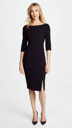 Black Sheath Dress For Work. There are any references about Black Sheath Dress For Work in here. you can look below. I hope this article about Black Sheath Dress For Work can be useful for you. Please remember that this article is for reference purposes only. #black #sheath #dress #for #work Svarta Outfits, Sheath Dresses Work, Black Work Dresses, Different Types Of Dresses, Black Halo Dress, Wear To Work Dress, Amal Clooney, Black Dress Outfits, Black Halo