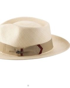 Genuine panama straw. Tan ribbon hat band with rust arrow design on side. 2 1/2" brim. Pinch crease front. Imported. Flat brim. Western Panama Hat With Flat Bill For Summer, Western Style Panama Hat With Flat Bill For Summer, Toquilla Straw Hat With Flat Bill For Kentucky Derby, Mens Straw Hats, Fedora Hat Men, Straw Fedora Hat, Straw Fedora, Straw Hats, Arrow Design