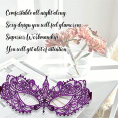 Brand: Luxury MaskColor: PurpleFeatures: Elegant Design: These masquerade masks are a must-have accessory for any formal event or party, adding a touch of sophistication and mystery to your outfit. The intricate lace pattern and beautiful colors make them a show-stopping accessory that is sure to turn heads and make you feel like a true queen Comfortable Fit: We know that comfort is just as important as style, which is why these masks are made from lightweight and breathable materials that feel Themed Masquerade Mask For Carnival Party, Halloween Themed Masquerade Mask For Costume Party, Themed Masquerade Mask For Halloween Costume Party, Themed Halloween Masquerade Mask For Costume Party, Themed Purple Costumes For Costume Party, Fantasy Costume For Masquerade Carnival, Fantasy Costumes For Carnival Masquerade, Costume Accessories For Mardi Gras Party, Themed Halloween Party Supplies