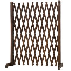 a wooden fence that is made out of wood and has lattices on the sides