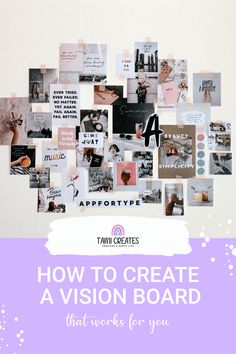 Find out why a vision board is helpful and 8 simple steps to create a vision board that will help you move closer to your goals! #visionboard #affirmations #manifestation Create Vision Board, Free Vision Board, Create A Vision Board, Fail Better, Mindset Growth, Making A Vision Board, Pretty Pens, A Vision Board, Development Quotes