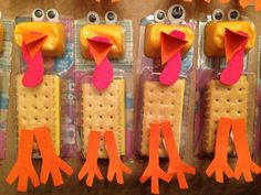 the turkey crackers are made to look like their heads