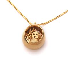 This heart-at-home necklace is 100% handcrafted, highly detailed. The miniature piece depicts the scene of a tiny, magical home in the woods, encapsulated inside an oval golden pendant. If you are a domestic person, like me so you will probably love the idea of carrying home with you close to your heart. This statement pendant can be a meaningful gift for loved ones who represent home to us even when they are far away. A unique gift! ↠ Product Details: ✤ Hand made to order with love and great ca Gold House, Whimsical Necklace, Art Nouveau Necklaces, Unique Statement Necklace, Artisan Necklace, Art Jewelry Contemporary, Silver Necklace Statement, Art Nouveau Jewelry, Unusual Jewelry