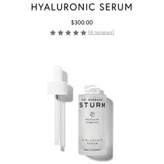 Used This Not Even A Handful Of Times. Dr Barbara Sturm, Barbara Sturm, Hyaluronic Serum, Serum Face, Skin Care Serum, Skin Care Women, Face Oil, Face Serum, Serum