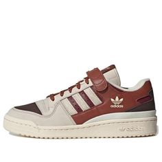 adidas originals Forum 84 Low Canyon Rust 'White Dark Brown' GX4539 (SNKR/Skate/Unisex/Low Top/Non-Slip/Wear-resistant) Low Top, Adidas Originals, Dark Brown, Rust, Adidas, The Originals, Sneakers, How To Wear, White