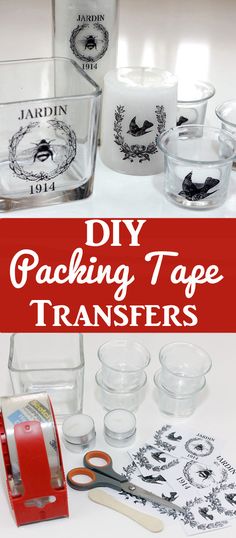 diy packing tape transferers are easy and fun to make with your own hands