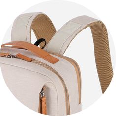 Nordace Siena - умный рюкзак Beige Backpack For On-the-go, Modern Backpack With Large Capacity, Modern Large Capacity Softback Backpack, Large Capacity Beige Rectangular Backpack, Beige Large Capacity Rectangular Backpack, Beige Rectangular Backpack With Large Capacity, Beige Laptop Bag With Adjustable Strap For School, Beige Travel Bags For Back To School, Beige Backpack With Adjustable Straps For Back To School