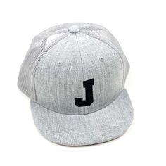 • Flat Brim, Flex Fit • Recommended for children 2-9 years old • Signature Little Mama Shirt Shop® design Adjustable Gray Hat With Letter Print, Adjustable Gray Trucker Hat With Letter Print, Flat Brim Hat, Family Brand, Brimmed Hat, Letter L, Black Letter, Mama Shirt, Shirt Shop