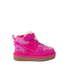 UGG® Highland Hi Heritage Sneaker - Toddler / Little Kid - Raspberry Sorbet / Rock Rose Ugg Highland, Shoe Size Chart Kids, Rock Rose, Classic Ugg Boots, Raspberry Sorbet, Hiking Sneakers, Kids Uggs, Raspberry Pink, Ugg Classic