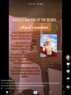 an image of a cell phone with the text bakigo and you at the beach