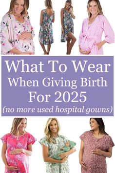 Hospital delivery gowns you need for birth. The countdown has begun! Your baby will be making his or her arrival in a few weeks and it’s time to get packed for the hospital. One thing I always have with me is my own hospital gown for labor and delivery. This post will provide you with the best labor and delivery gowns, delivery gowns, birthing outfits, hospital outfits for mom, and what to pack for the hospital to give birth. #deliverygown #laboranddelivery #whattowear #hospitaloutfit #labordeliverygown