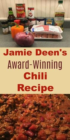 the recipe for jamie deen's award winning chili recipe