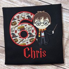 - Harry Potter Boy  embroidered T-shirt. - 100% cotton. - I have provided a sizing chart with pictures. - Machine Wash COLD & HANG DRY. -Please include AGE, NAME & NEED BY DATE in the NOTES TO SELLER SECTION during the checkout process. - I ship my shirts out within 3 business days, they take an additional 4-7 days to arrive, and sometime it can be delay with USPS.  -If you need it sooner please message me. - I DO NOT ACCEPT RETURNS ON CUSTOMIZED ITEMS UNLESS A MISTAKE IS MADE ON MY END. THEREFO Cotton T-shirt With Character Print For Birthday Gift, Harry Potter Birthday, Boy Shirt, Personalized Embroidered, Embroidered Tshirt, Birthday Boy, Boys Shirts, Boys T Shirts, Sizing Chart