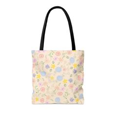 ## Bask In Sunshine With The Floral Pattern Tote BagGet ready to bask in the glory of the Sunshine Bloom Floral Tote! This vibrant, eye-catching floral pattern tote is the perfect way to add a touch of sunshine to your day. Crafted with meticulous attention to detail, this tote bag is the epitome of style and functionality, making it a must-have for any fashion-forward individual.Featuring a stunning yellow floral pattern that radiates warmth and positivity, this cozy tote will instantly brighte Everyday Floral Print Tote Bag, Daily Use Rectangular Bag With Floral Print, Spring Floral Print Double Handle Bags, Floral Print Tote Beach Bag For Daily Use, Multicolor Floral Print Tote Bags, Floral Print Tote Shoulder Bag For Shopping, Multicolor Floral Print Bag With Double Handle, Multicolor Floral Print Bags With Double Handle, Everyday Yellow Floral Print Bags