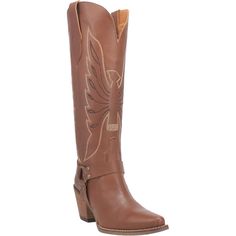 Dingo Women's Boot - Heavens to Betsy (Brown) - DI926-BR Heavens To Betsy, Edgy Boots, Tall Western Boot, Dingo Boots, Womens Cowgirl Boots, Boot Stand, Buckle Fashion, Tall Fashion, Eagle Design