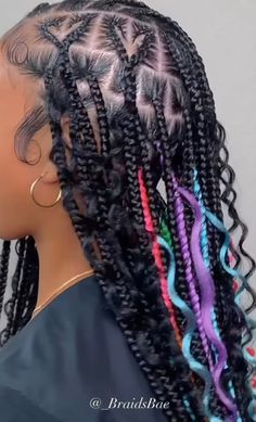 Elle Hairstyles, Kid Braids, Teen Hair, Wild Hair Color, Protective Hairstyles For Natural Hair, Birthday Hairstyles, Box Braids Hairstyles For Black Women, Cute Braided Hairstyles, Dyed Hair Inspiration