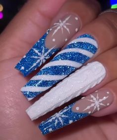 This Acrylic & Press On Nails item by TimelessErasBoutique has 35 favorites from Etsy shoppers. Ships from Hialeah, FL. Listed on Sep 1, 2024 Short Nails Christmas, Holiday Nails Red, Christmas Nails Blue, Candy Cane Sweater, Nails New Year, Nails December, Blue Christmas Nails, Nail Art Noel