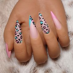 Square Animal Print Nails, French Tip Matte Nails, Cheetah Red Nails, Medium Stiletto Nails, Nails Cheetah Print, Animal Print Nail Designs, Stiletto Nail Design, Nails Cheetah, Leopard Nail Designs