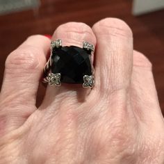 Reposhing This Item I Purchased From @Kjudy874. Loved It, But Ready To Rotate For Something New. Questions? Leave A Comment Below! Black Onyx Ring David Yurman, David Yurman Jewelry, Black Onyx, Womens Jewelry Rings, Onyx, Ring Size, Women Jewelry, Women Shopping, Silver