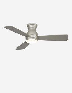 a ceiling fan with a light on it