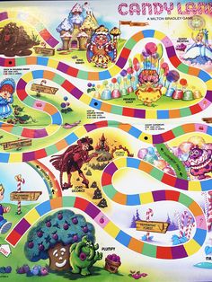 the board game candy land is on display