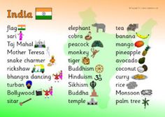 India Printables for Primary School - SparkleBox Around The World Theme, Hindi Language Learning, Bangla Love Quotes, India Independence