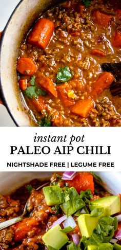 the recipe for instant pot paleo aip chili