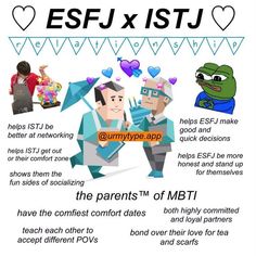 the ESFJ x ISTJ relationship 💖 What do you think? : ISTJ Entp Istp, The Power Of Introverts, Introverted Sensing, Teen Idle, Stand Up Show, Mbti Test