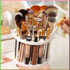 Makeup Brush Storage Rack Desktop Cosmetics Storage Rack Lipstick Brush Organizer Dressing Table Storage Dressing Table, Make Up Storage, Make Up Studio, Lipstick Brush, Brush Storage, Cosmetics Storage, Makeup Brush Organization, Makeup Brush Storage, Cosmetic Display