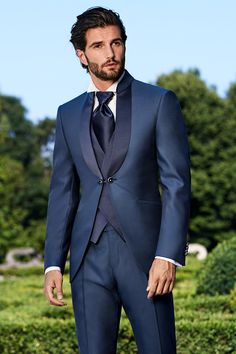 Man Suit Wedding, Blue 3 Piece Suit, Stylish Men Wear, Wedding Tux, Suits Men Business, Suit For Men, Navy Blue Suit, Party Kleidung