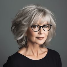 Hairstyles For Grey Hair, Layered Haircuts For Medium Hair, Short Hair Haircuts, Medium Hair Cuts