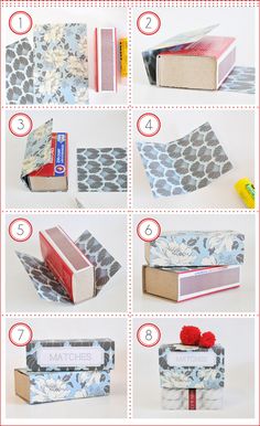 instructions to make a diy fabric covered book