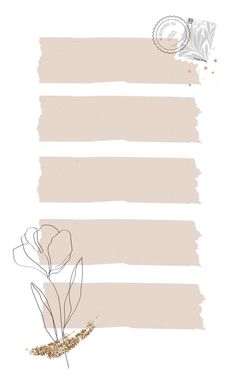 a drawing of a flower on top of a piece of paper with stripes in the background