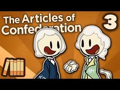 two cartoon characters are talking to each other with the words articles of confrontation in front of them