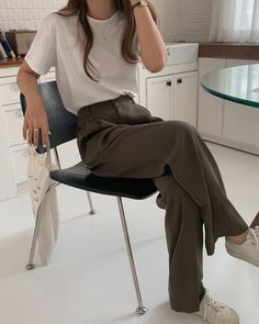 대학생 스타일, Outfit Korean, Korean Casual Outfits, K Fashion, Elegante Casual, Mode Casual, Looks Chic, Mode Inspo, Inspired Outfits