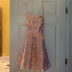 Hoco Dress One Piece Size 4 Dress One Piece, Hoco Dress, Hoco Dresses, One Piece Dress, Piece Dress, Dress First, Homecoming, Pink Ladies, Size 4