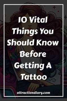 a woman with long hair and tattoos on her chest text reads 10 visual things you should know