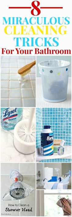 the 8 best bathroom cleaning tricks for your bath room and how to use them in it