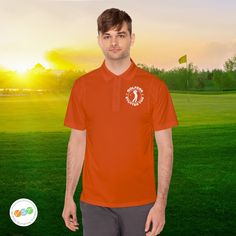 Look sharp on the golf course while also standing up and proudly advocating for people who stutter with this timeless "Golfers Stutter Too" men's polo shirt, designed specifically for golfers who stutter. A portion of proceeds will go to the National Stuttering Association (NSA) support groups -- thanks for supporting Team Stuttering! Made with 100% soft polyester, these men's sport polo shirts are moisture-wicking and snag resistant so that they stay comfy and like new for a long time to come.? Moisture-wicking Polo Collar Golf T-shirt, Moisture-wicking Short Sleeve Polo Shirt For Golf, Moisture-wicking Short Sleeve Golf Polo Shirt, Sporty Polo Collar Golf T-shirt, Sports Polo Shirts, Support Groups, Support People, Neck Label, Support Team