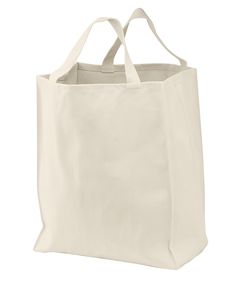 Port Authority ® Ideal Twill Grocery Tote - NATURAL - OSFA | Port Authority Ideal Twill Grocery Tote Bag in Natural Size OSFA | Cotton Canvas Grocery Bag, Grocery Tote Bag, Grocery Tote, Port Authority, Reusable Shopping Bags, Grocery Shop, Reusable Grocery Bags, Cotton Bag, Grocery Bag