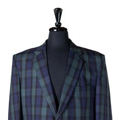 This Chiragh Apparel blazer is an elegant upgrade on dapper tailoring and features rich shades in a sumptuous fabric for elegant opulence. Fashioned from premium quality cotton, this plaid check blazer features full lining in Japanese silk, a notch lapel, two-button closure and single-vented back. A left chest pocket and three flap pockets appoint the front while the inside has two (2) pockets on the left and one (1) pocket on the right. A flash of contrast piping is added to the jacket lining i Formal Long Sleeve Sport Coat, Long Sleeve Custom Fit Formal Blazer, Formal Fall Custom Fit Sport Coat, Custom Fit Long Sleeve Formal Blazer, Fall Formal Custom Fit Sport Coat, Bespoke Blue Blazer For Formal Occasions, Bespoke Custom Fit Blazer For Semi-formal Occasions, Bespoke Blue Formal Blazer, Fall Formal Custom Fit Suit