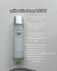 Tir Tir Toner Milk, Tirtir Milk Toner, Japan Essentials, Sensitive Skin Toner, Skin Facts, Skincare Store, French Skincare, Combo Skin